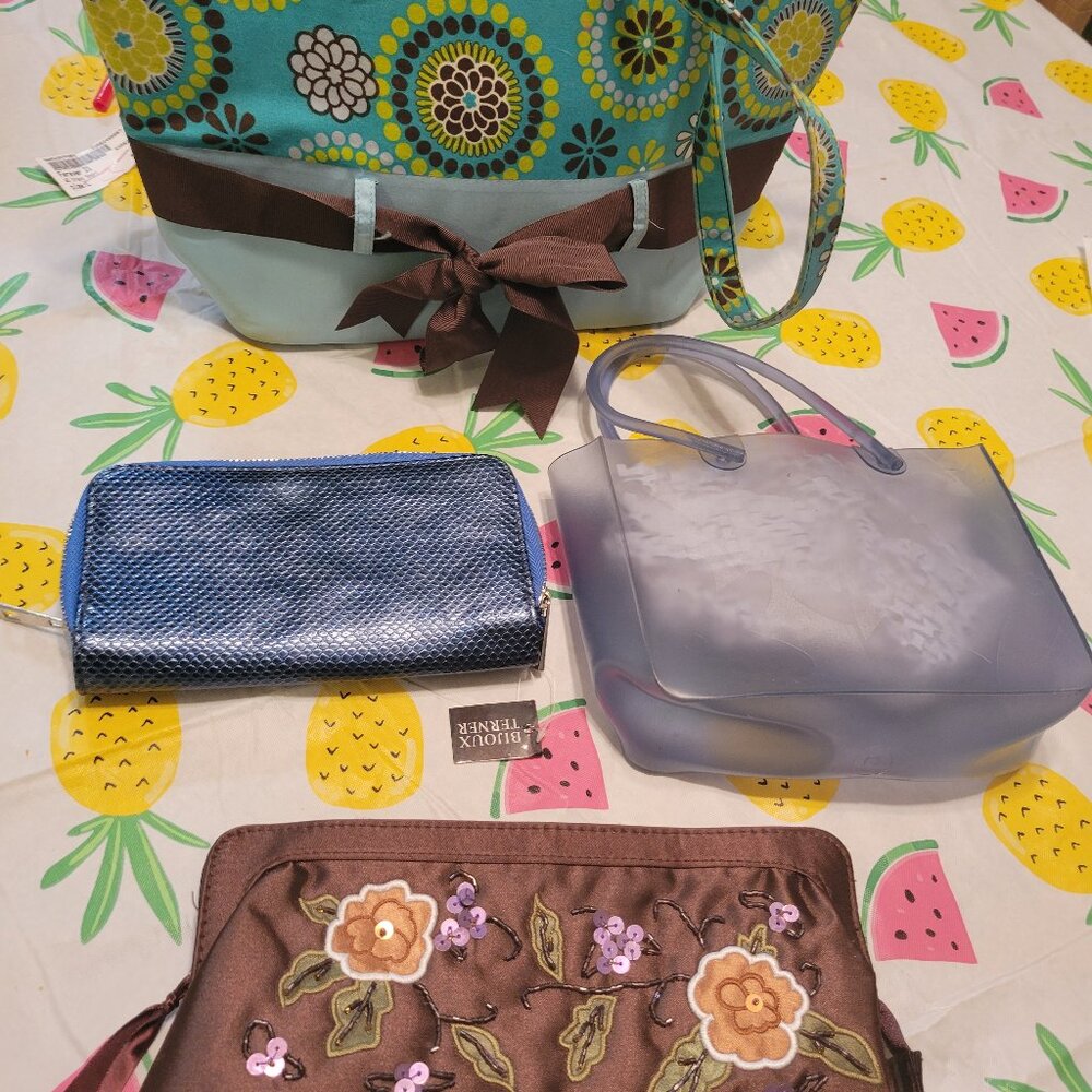 Lot of 4 purses/clutch/wallet